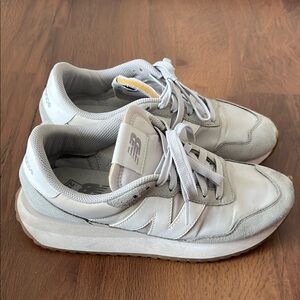 New Balance Light Gray Athletic Shoes